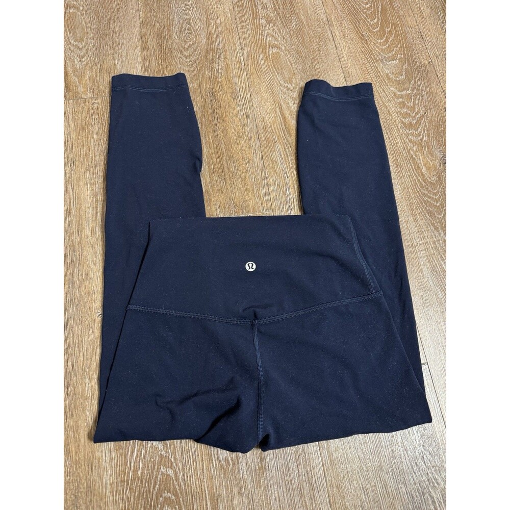 Lululemon Align High-Rise Crop 21 Navy Blue Leggings Size 4 LW6BGDS